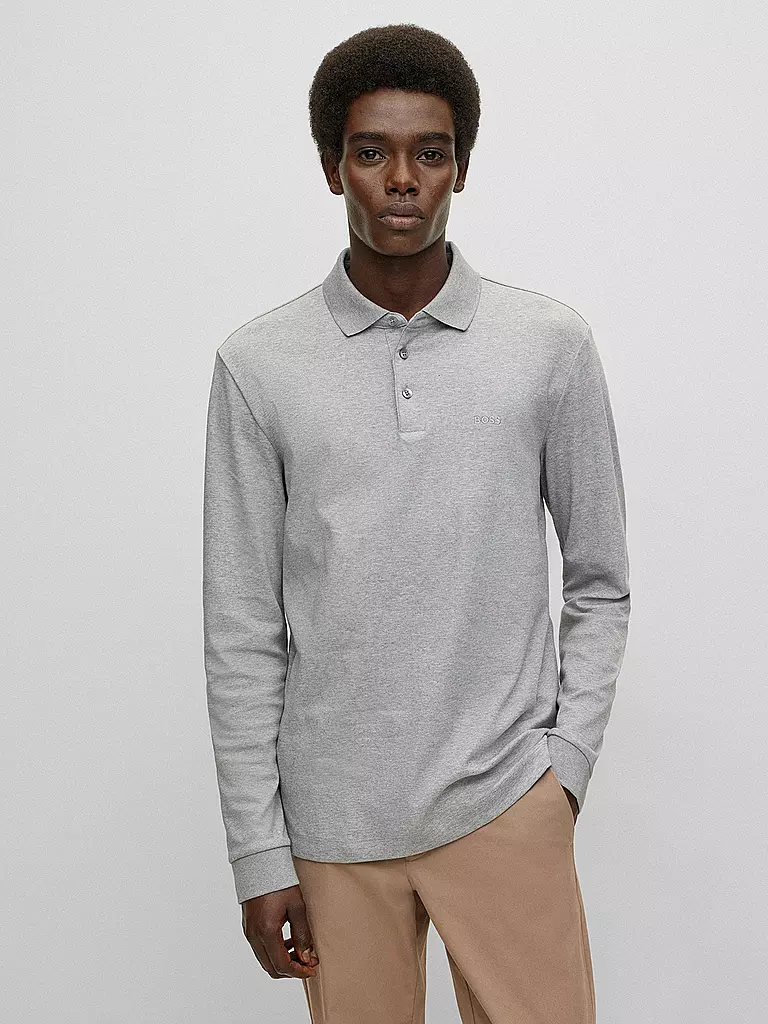 BOSS | Poloshirt Regular Fit PADO 11 | Grigio chiaro