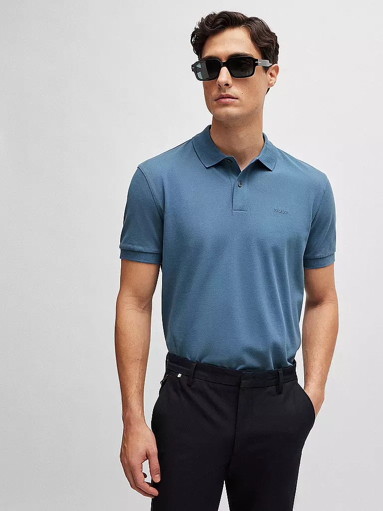 BOSS | Poloshirt Regular Fit PALLAS | Blu chiaro