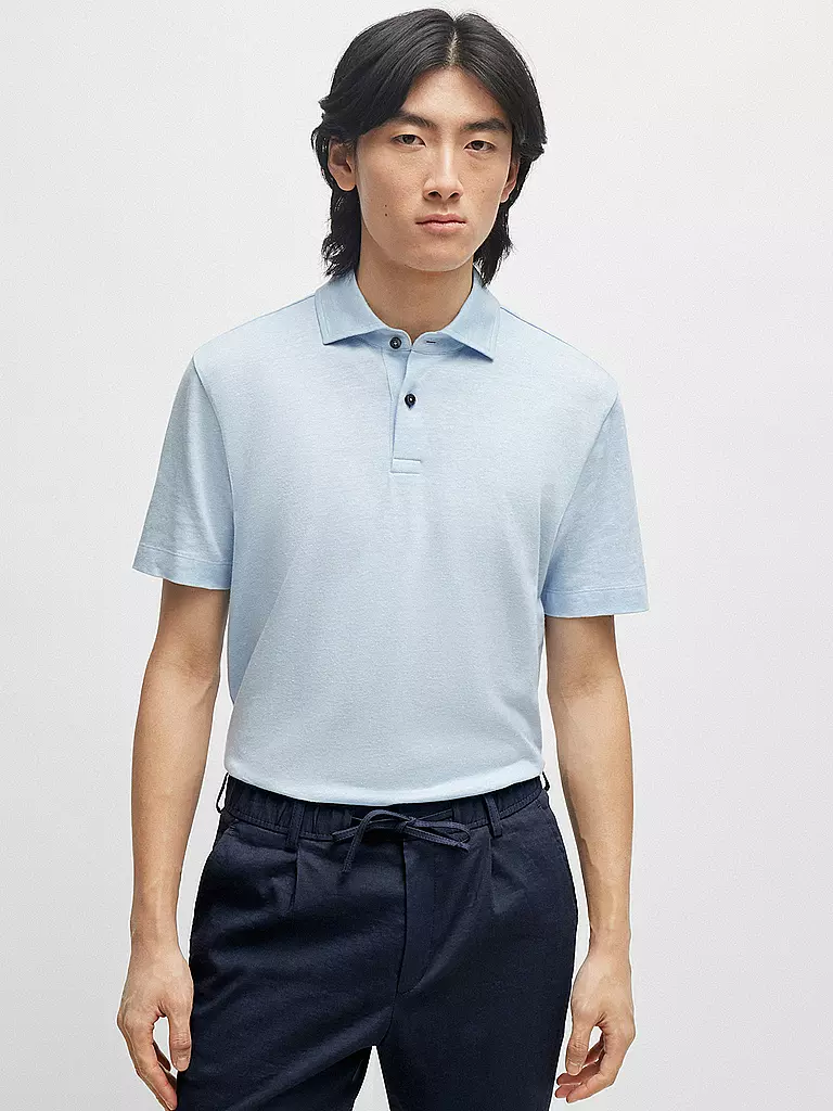BOSS | Poloshirt Regular FIt PRESS | Blu chiaro