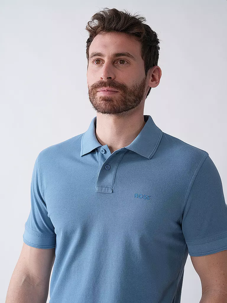 BOSS | Poloshirt Regular Fit PRIME | Blu chiaro