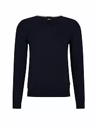 BOSS | Pullover Slim Fit LENO-P | Blu scuro