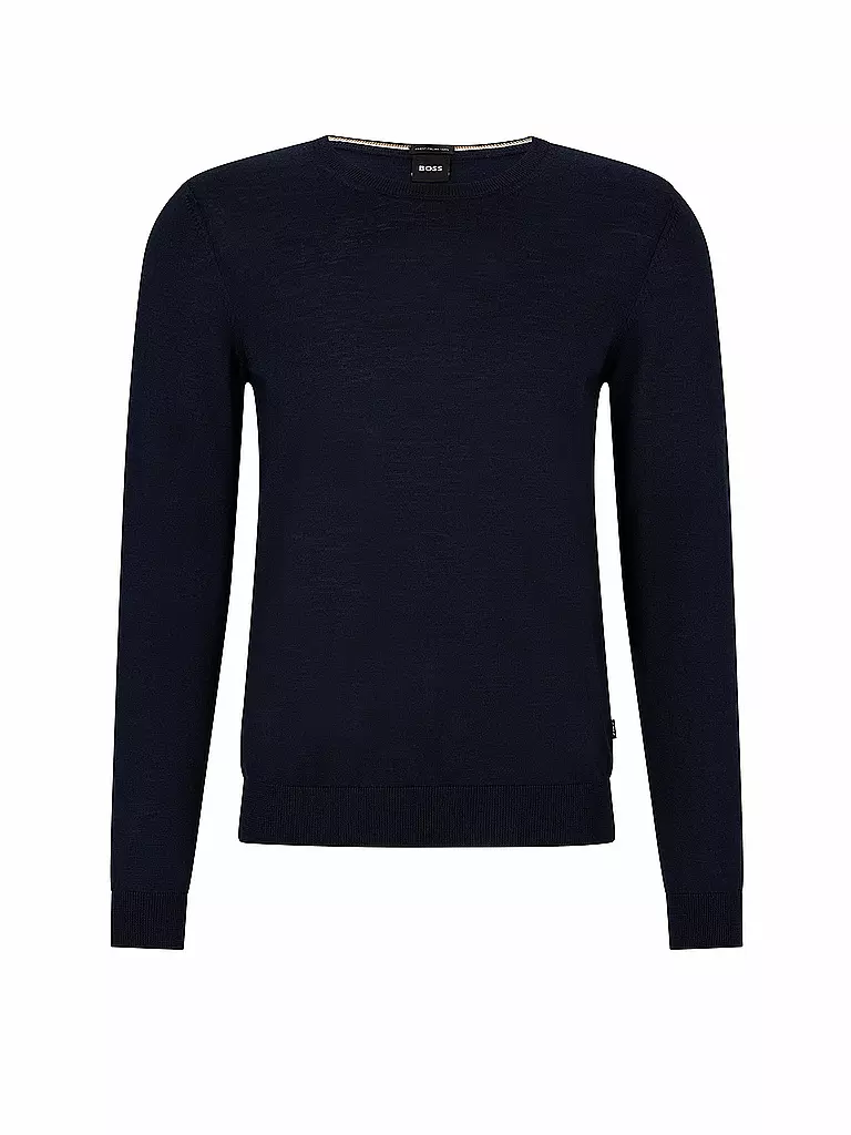 BOSS | Pullover Slim Fit LENO-P | Blu scuro