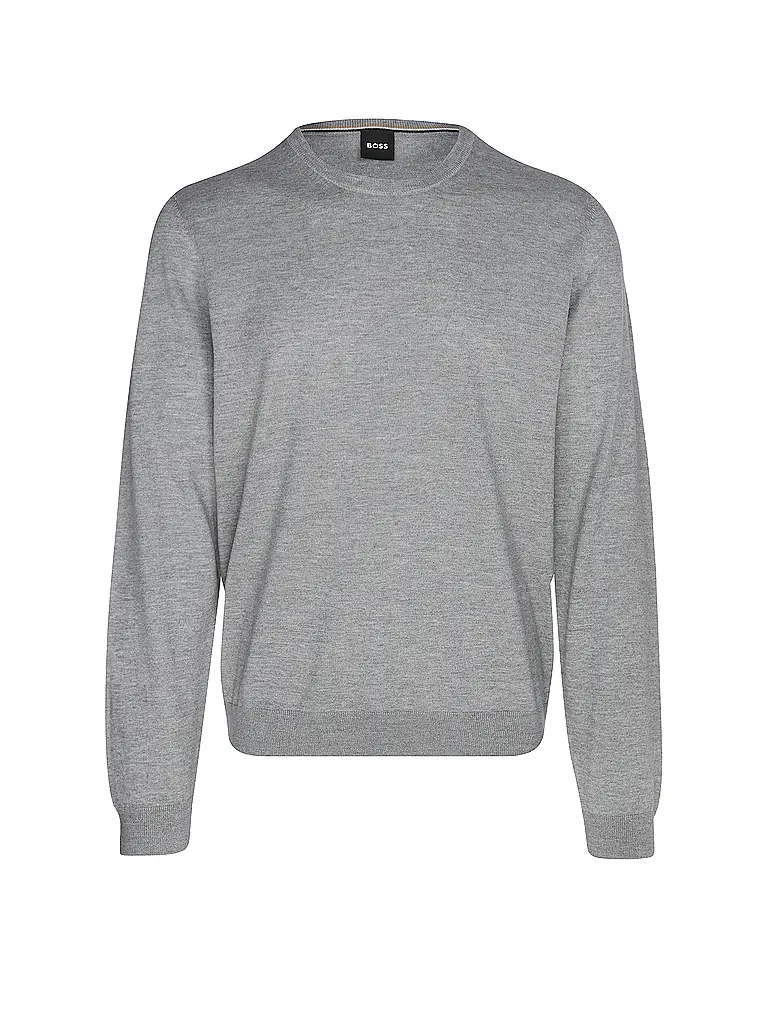 BOSS | Pullover Slim Fit LENO-P | Grigio chiaro