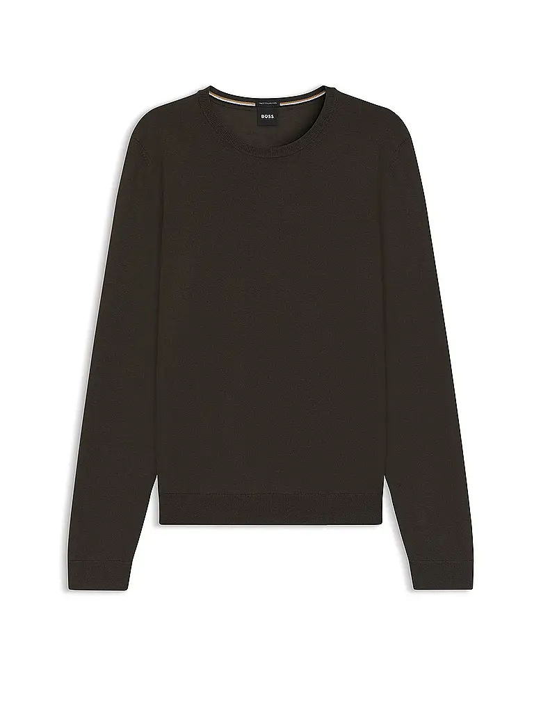 BOSS | Pullover Slim Fit LENO-P | Verde scuro