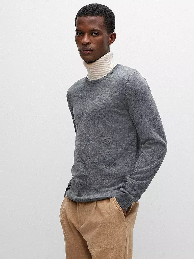 BOSS | Pullover Slim Fit LENO-P | Grigio