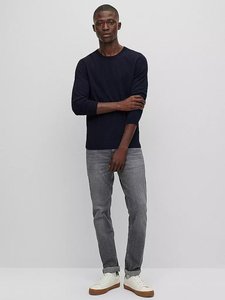 BOSS | Pullover Slim Fit LENO-P | Blu scuro