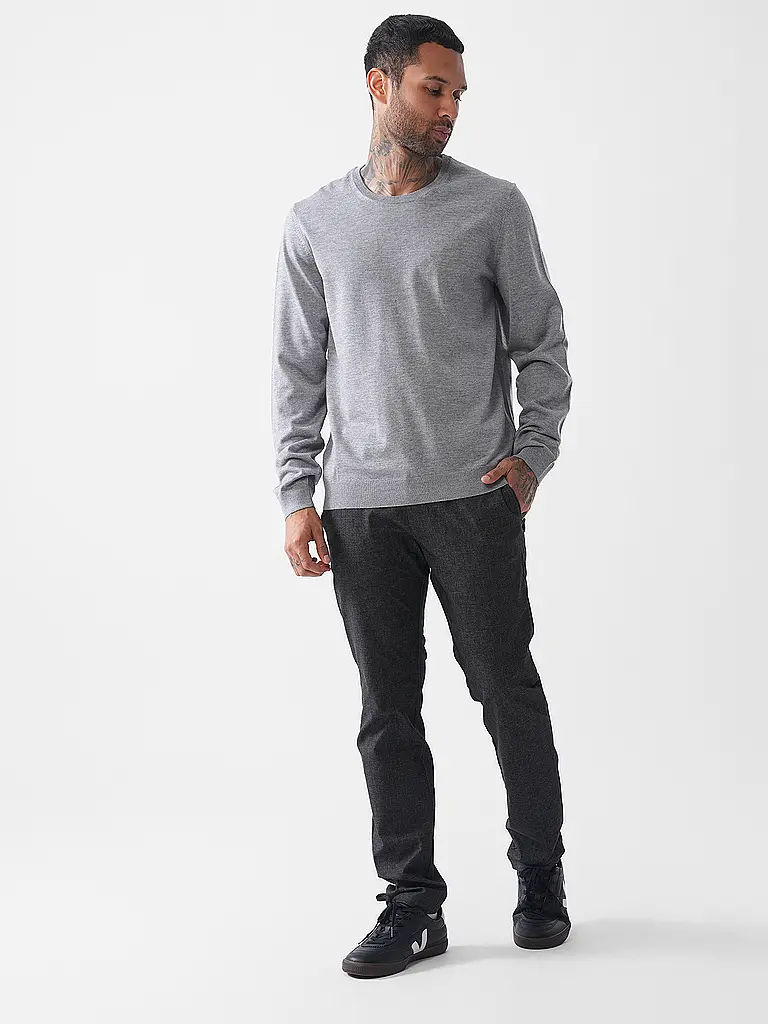 BOSS | Pullover Slim Fit LENO-P | Grigio chiaro
