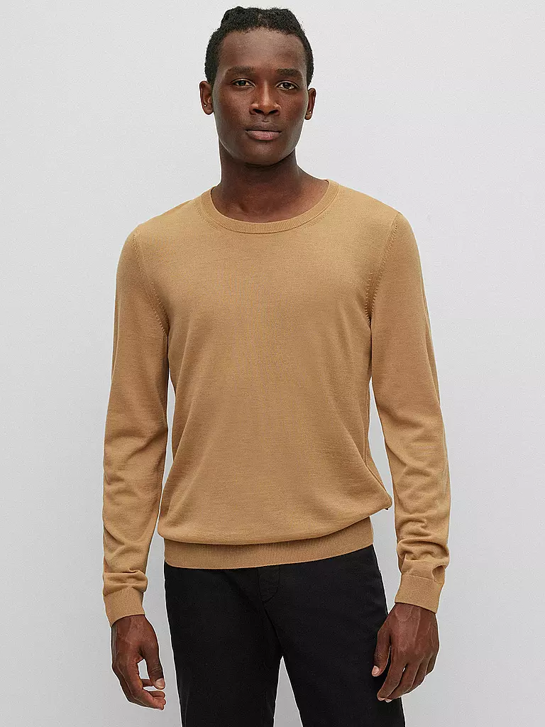 BOSS | Pullover Slim Fit LENO-P | Cammello