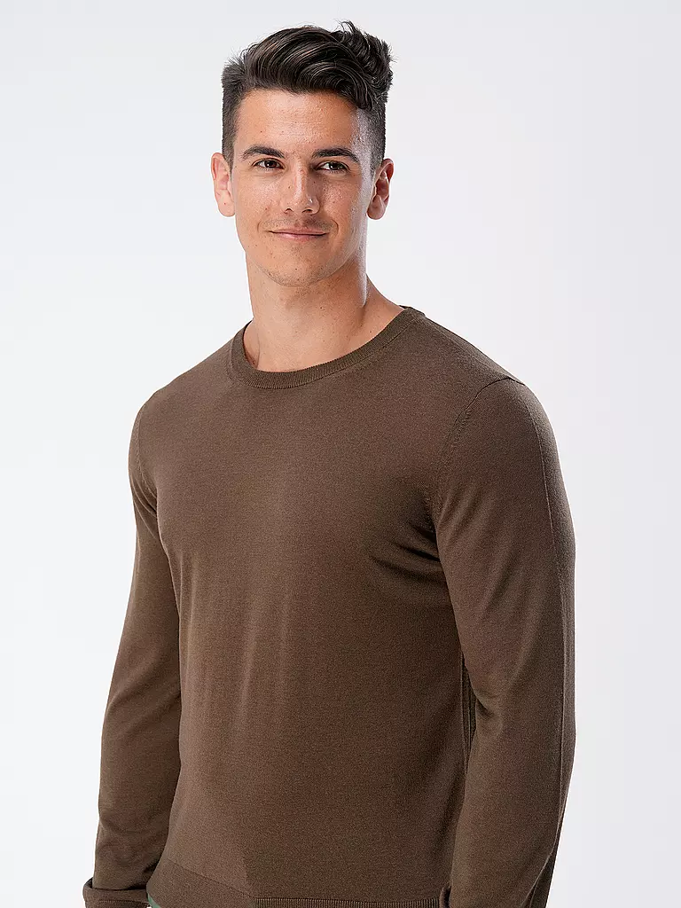 BOSS | Pullover Slim Fit LENO-P | Oliva