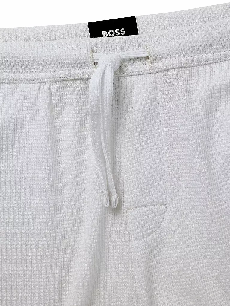 BOSS | Pyjamahose - Shorts | Bianco