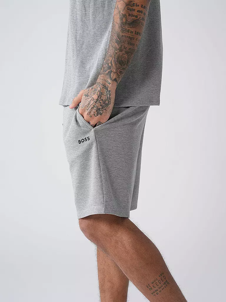 BOSS | Pyjamahose - Shorts | Grigio