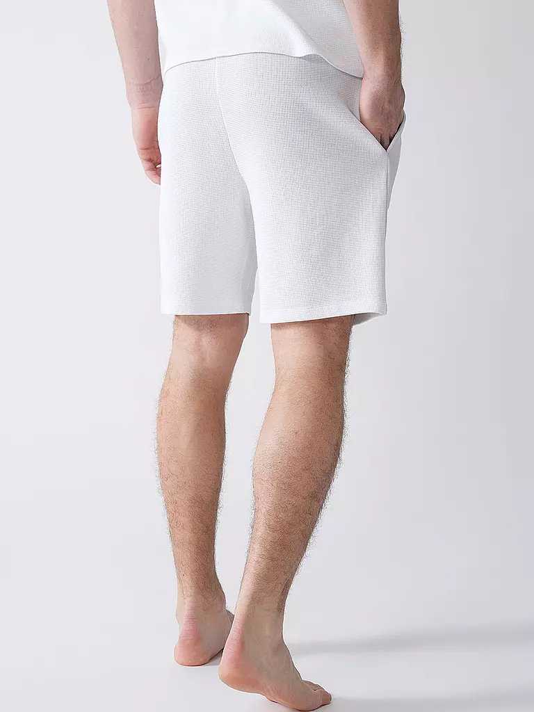 BOSS | Pyjamahose - Shorts | Bianco