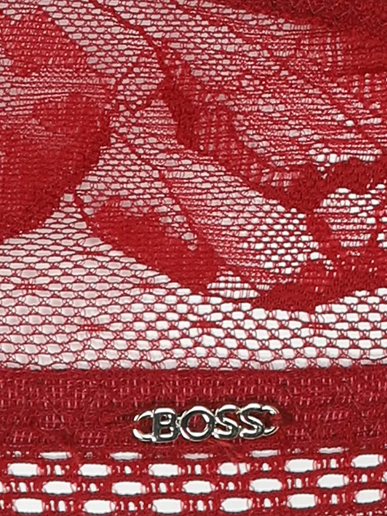 BOSS | Reggiseno con ferretto HALF PAD_PEONY LACE rosso scuro | 