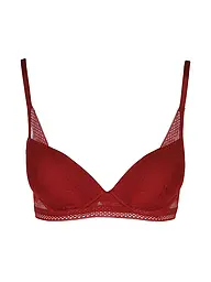 BOSS | Reggiseno con ferretto HALF PAD_PEONY LACE azzurro | Rosso scuro