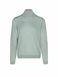 BOSS | Rollkragenpullover Slim Fit MUSSO | Verde chiaro