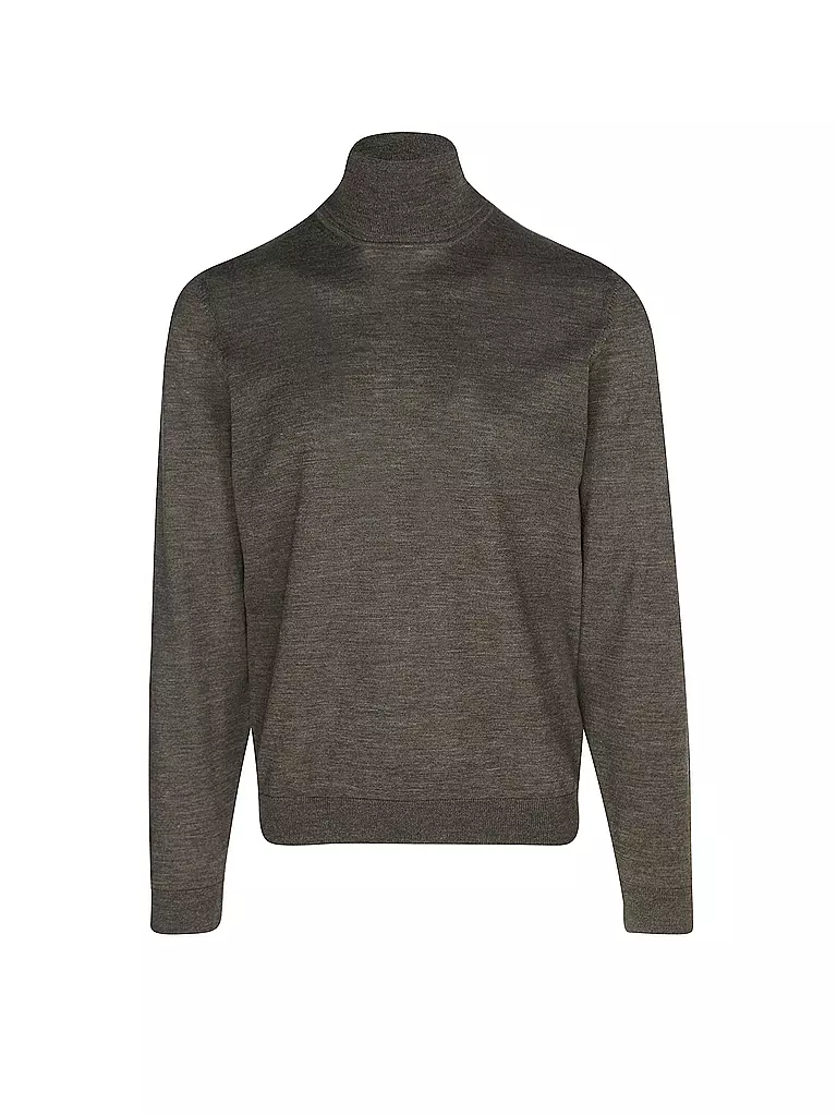 BOSS | Rollkragenpullover Slim Fit MUSSO | Oliva