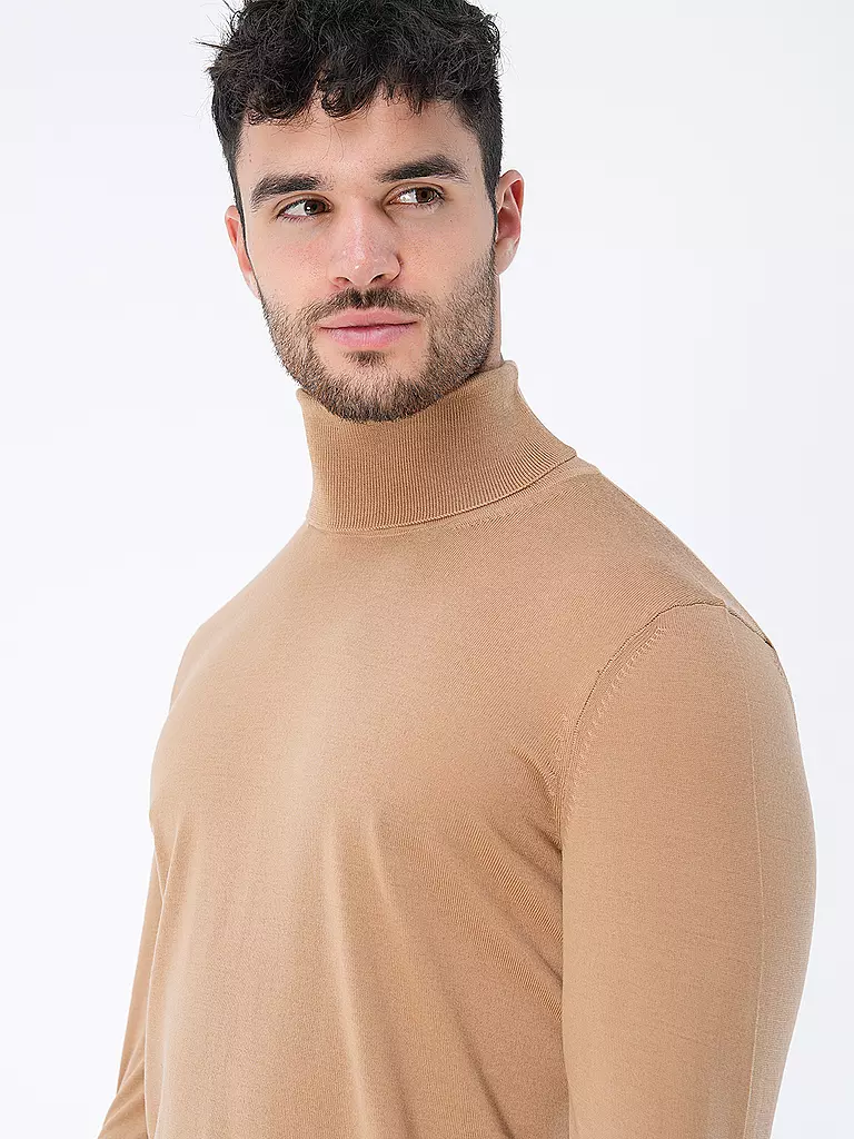 BOSS | Rollkragenpullover Slim Fit MUSSO | Cammello