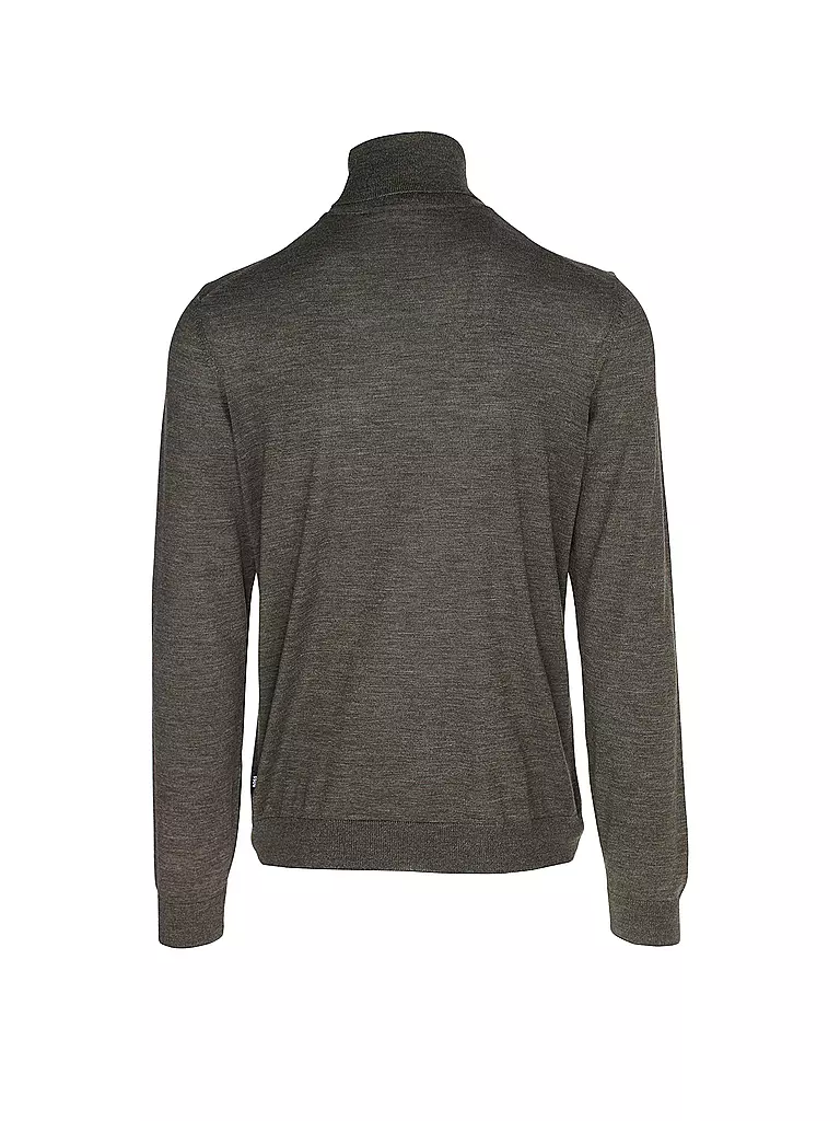BOSS | Rollkragenpullover Slim Fit MUSSO | Oliva