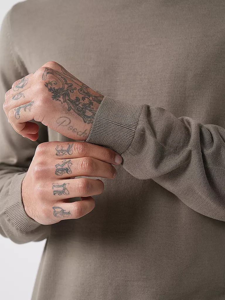 BOSS | Rollkragenpullover Slim Fit MUSSO | Verde