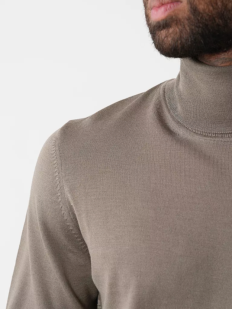 BOSS | Rollkragenpullover Slim Fit MUSSO | Verde