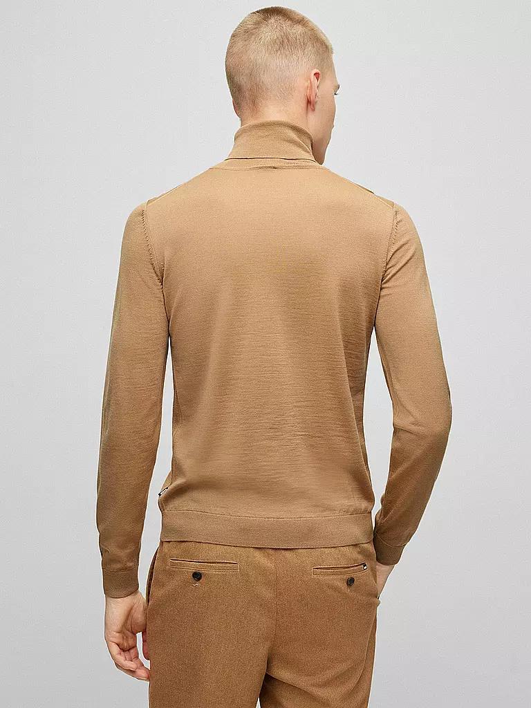 BOSS | Rollkragenpullover Slim Fit MUSSO | Cammello
