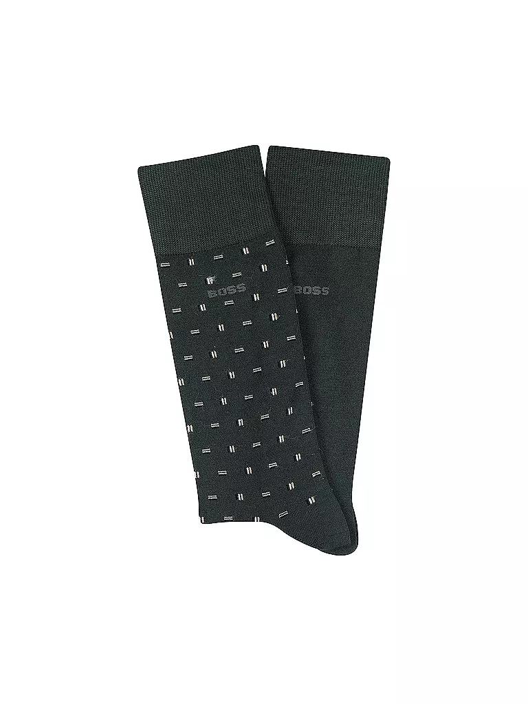 BOSS | Socken 2er Pkg. open green | Verde scuro