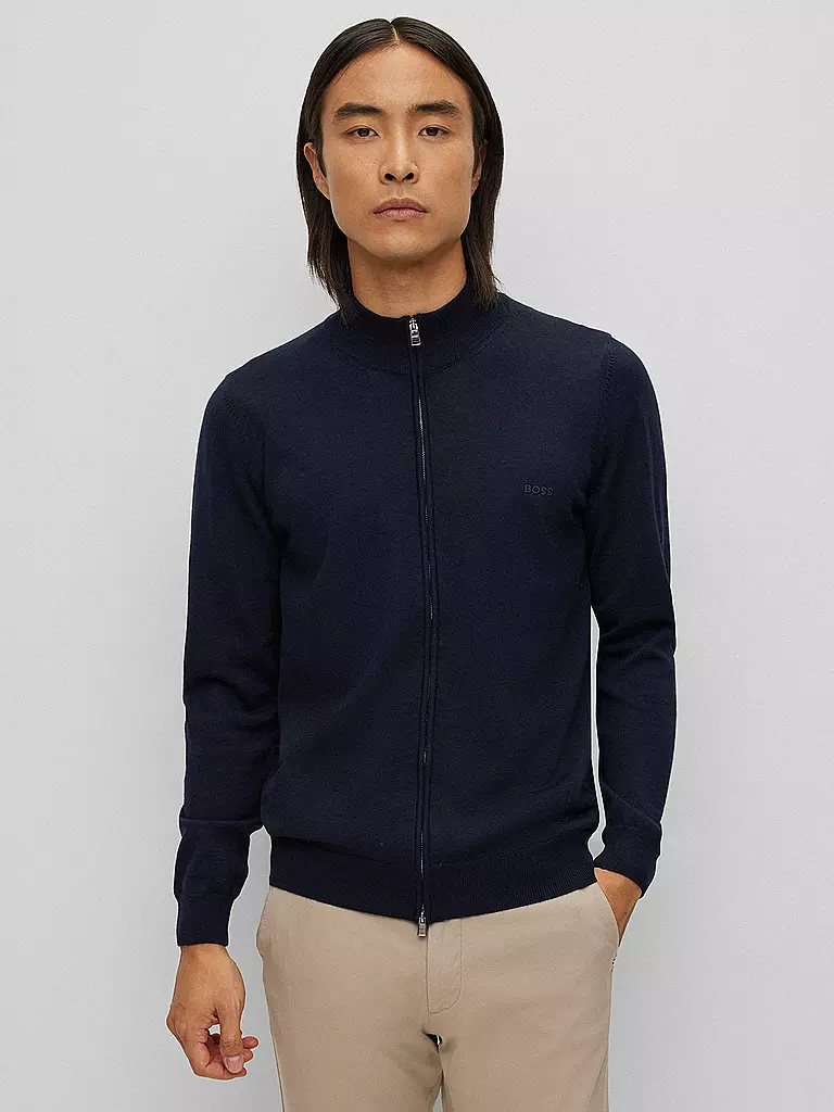 BOSS | Strickjacke BALONSO | Blu scuro