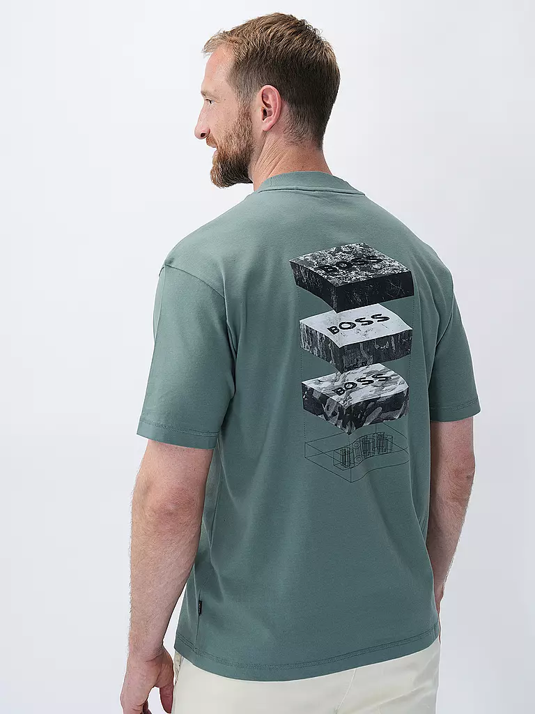 BOSS | T-Shirt GEOLOGICAL | Petrolio