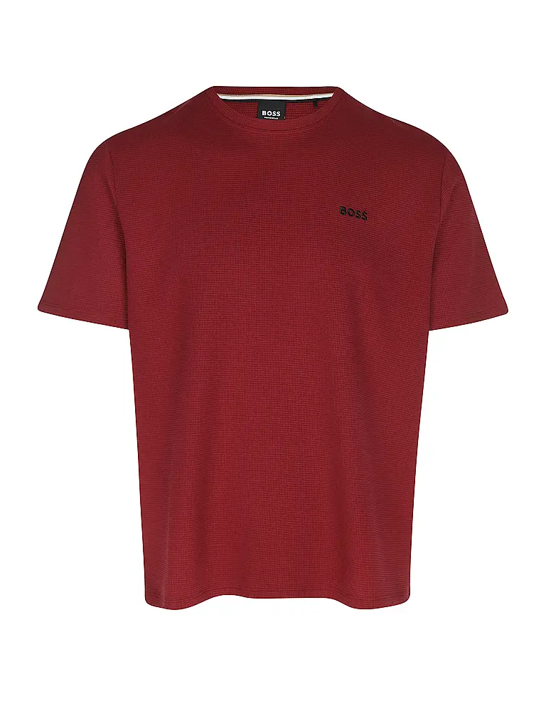 BOSS | T-shirt loungewear | Rosso scuro