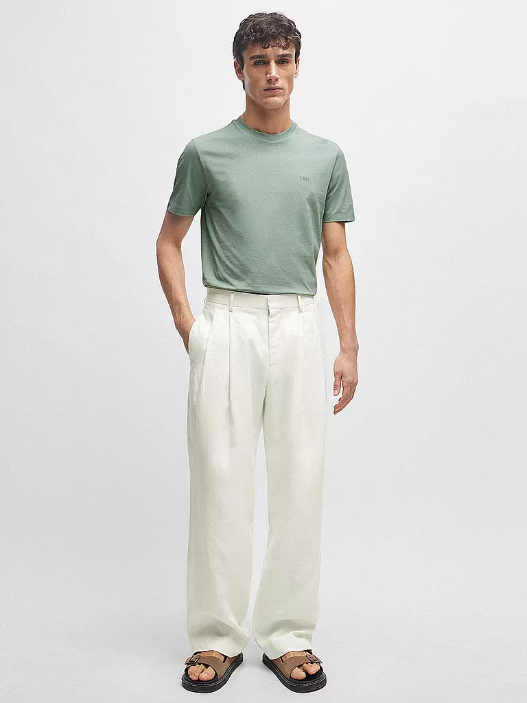 BOSS | T-shirt regular fit THOMPSON 01 | Verde chiaro