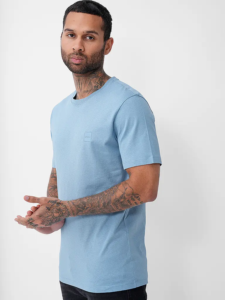 BOSS | T-shirt Relaxed Fit TALES | Blu chiaro
