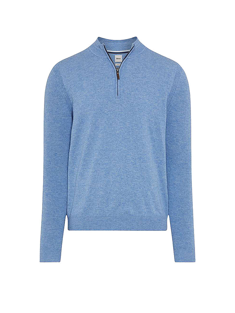 Pullover Troyer STEFFEN azzurro XXXL