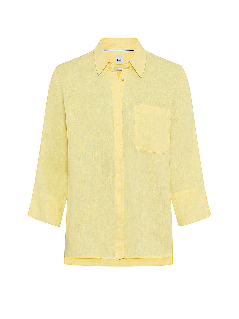 Camicia di lino VICKI giallo 36