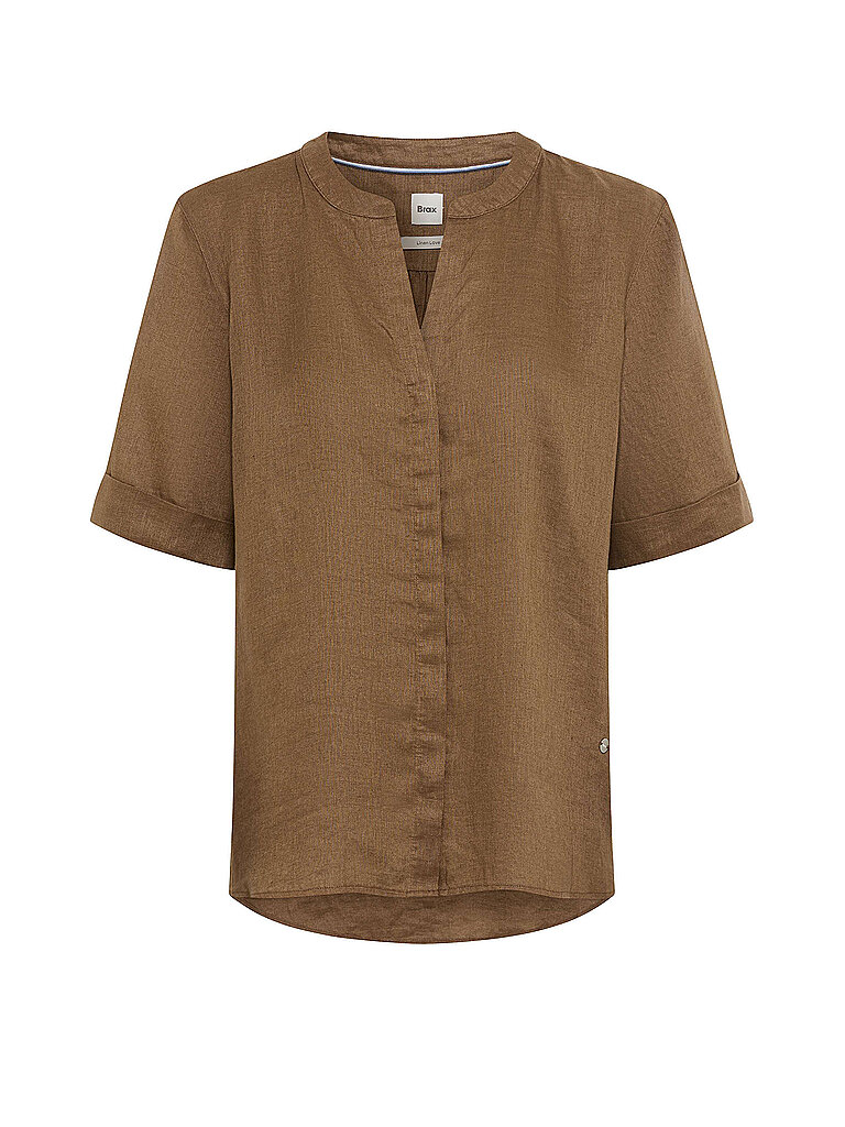 Camicia-blusa in lino VERI marrone 38
