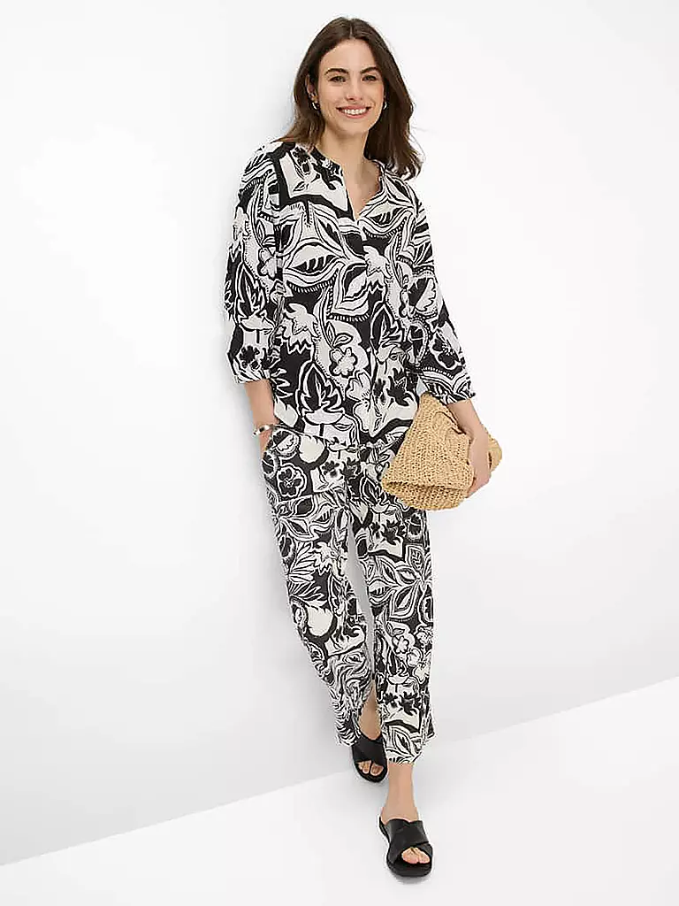 BRAX | Blusa di lino VELIA | Nero