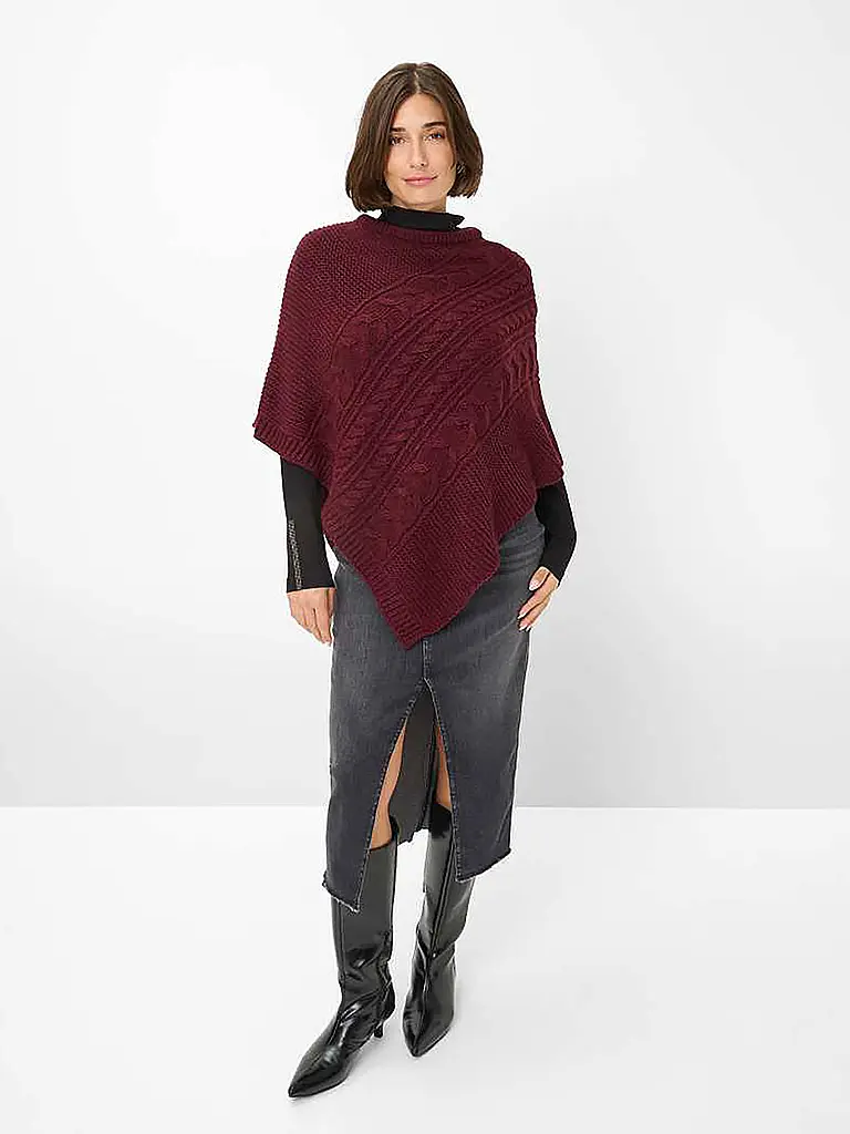 BRAX | Bolero - Poncho THEA | Rosso scuro