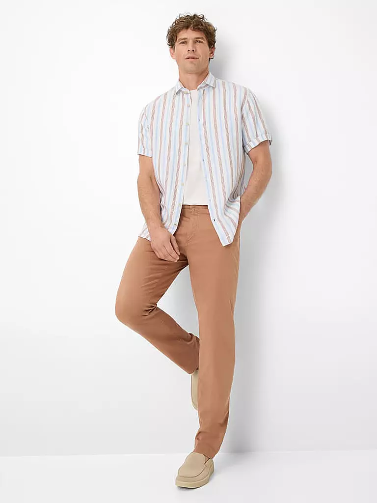 BRAX | Camicia di lino HARDY | Marrone chiaro