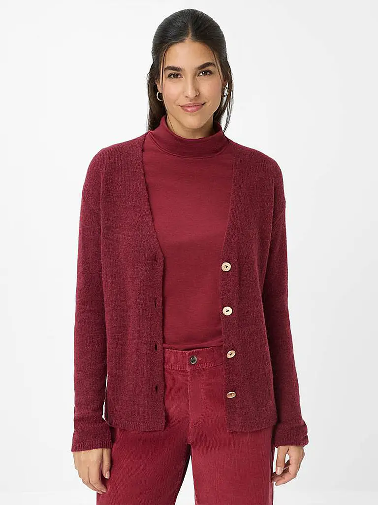 BRAX | Cardigan ALICIA | Rosso scuro