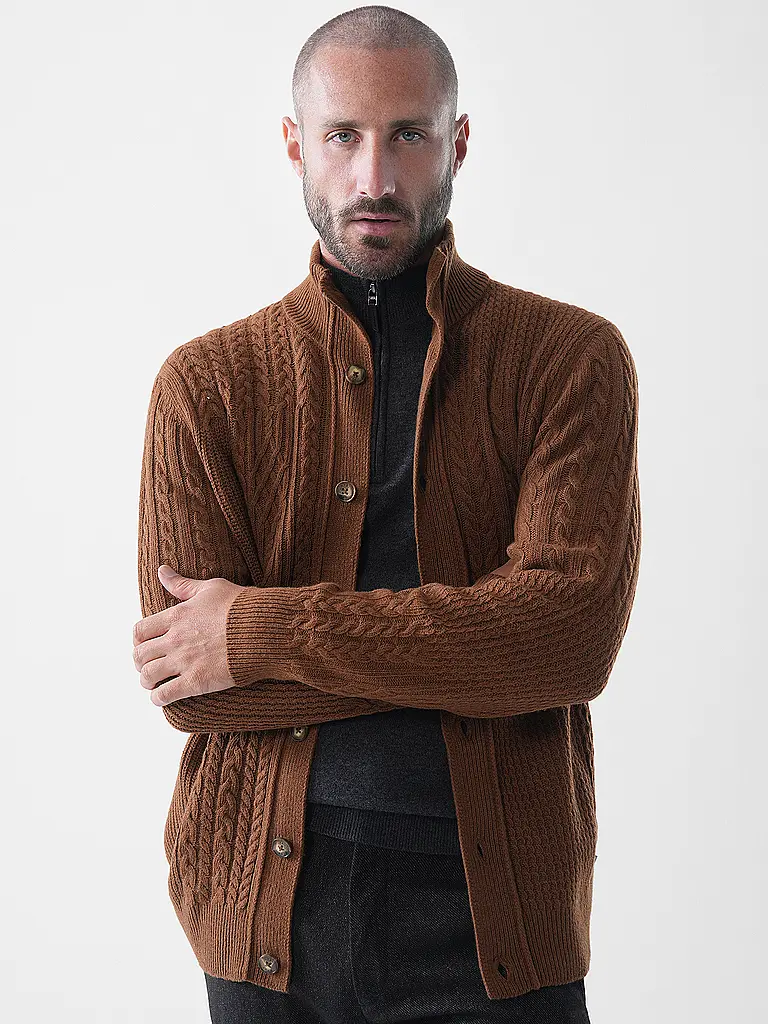 BRAX | Cardigan JEFF | Marrone
