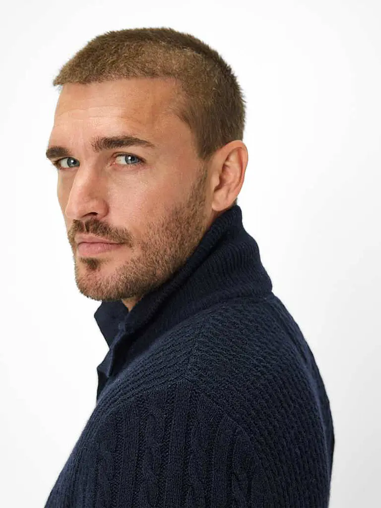 BRAX | Cardigan JEFF | Blu scuro