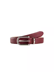 BRAX | Cintura in pelle | Rosso scuro
