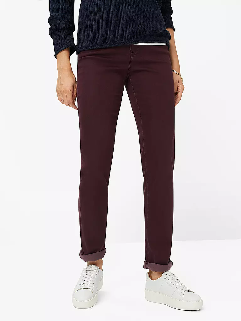 BRAX | Hose Straight Fit MARY  | Rosso scuro