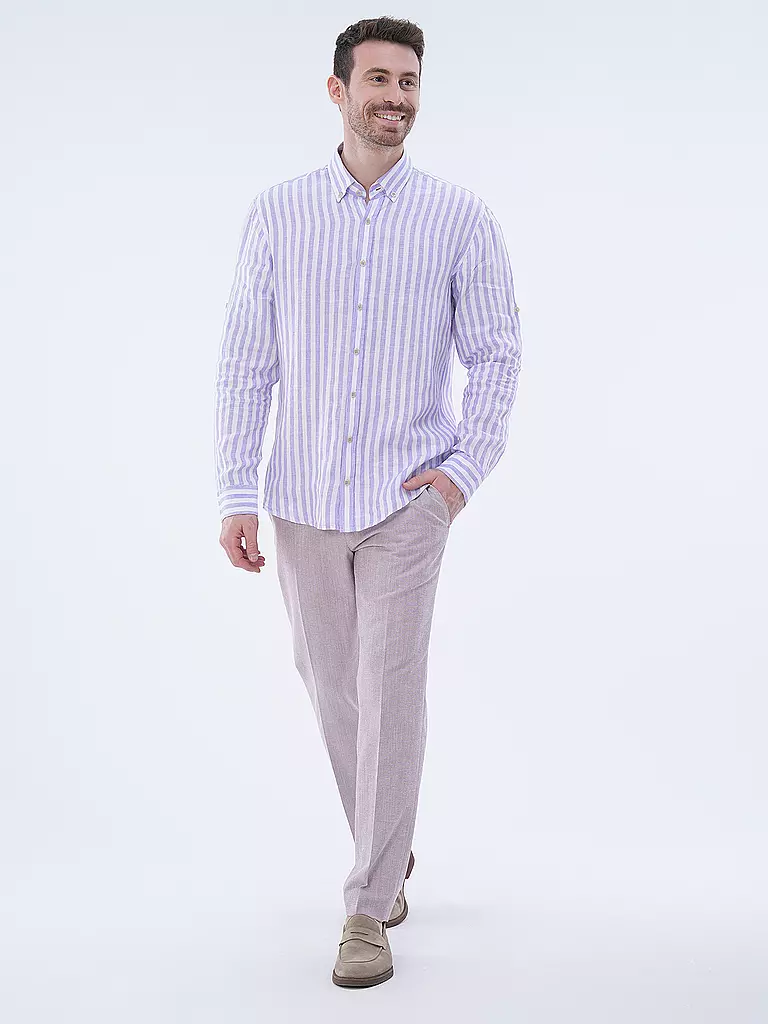 BRAX | Leinenhemd Modern Fit DIRK S | Lilla
