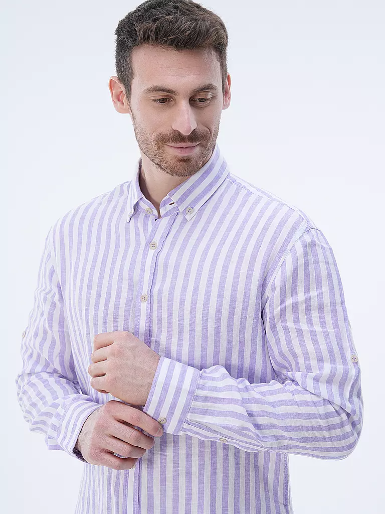 BRAX | Leinenhemd Modern Fit DIRK S | Lilla