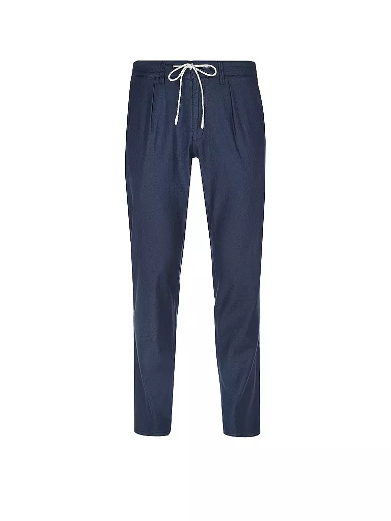 BRAX | Leinenhose Modern Fit FABIO K  | Blu scuro
