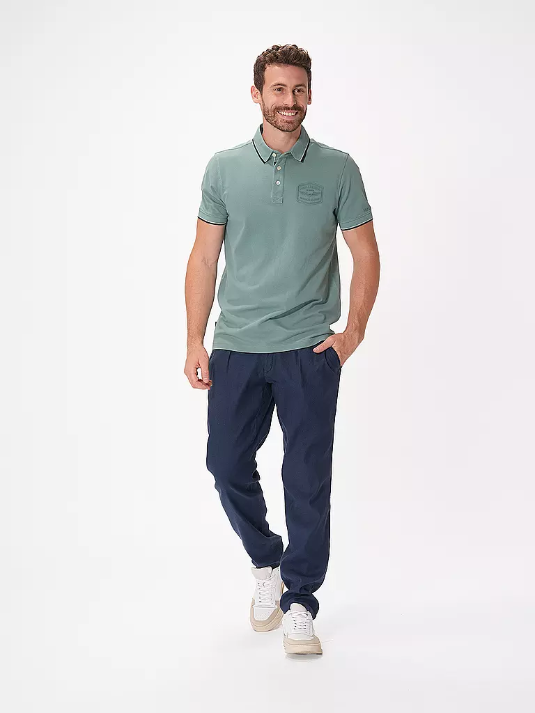 BRAX | Leinenhose Modern Fit FABIO K  | Blu scuro