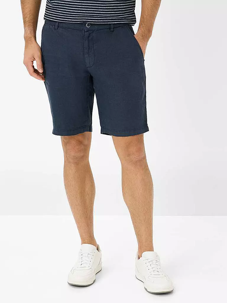 BRAX | Leinenshorts BALU | Blu scuro