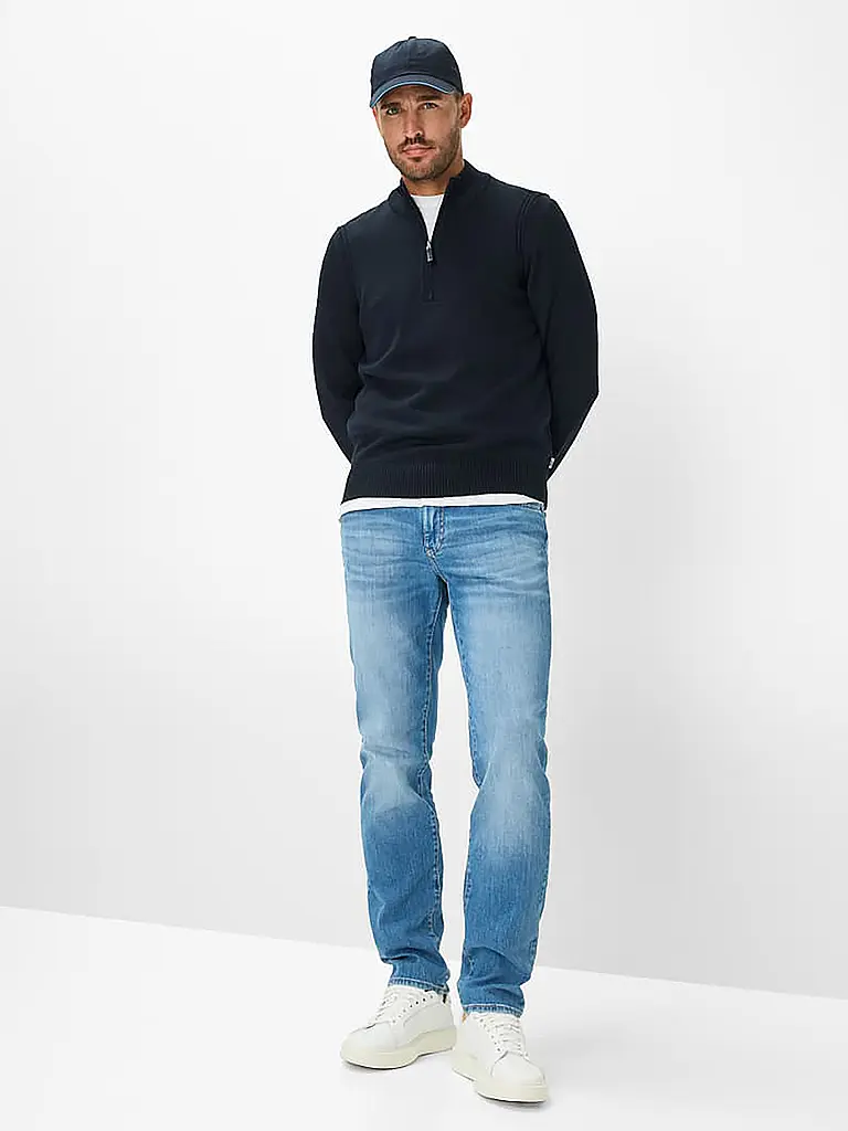 BRAX | Pullover Troyer STEFFEN | Blu scuro