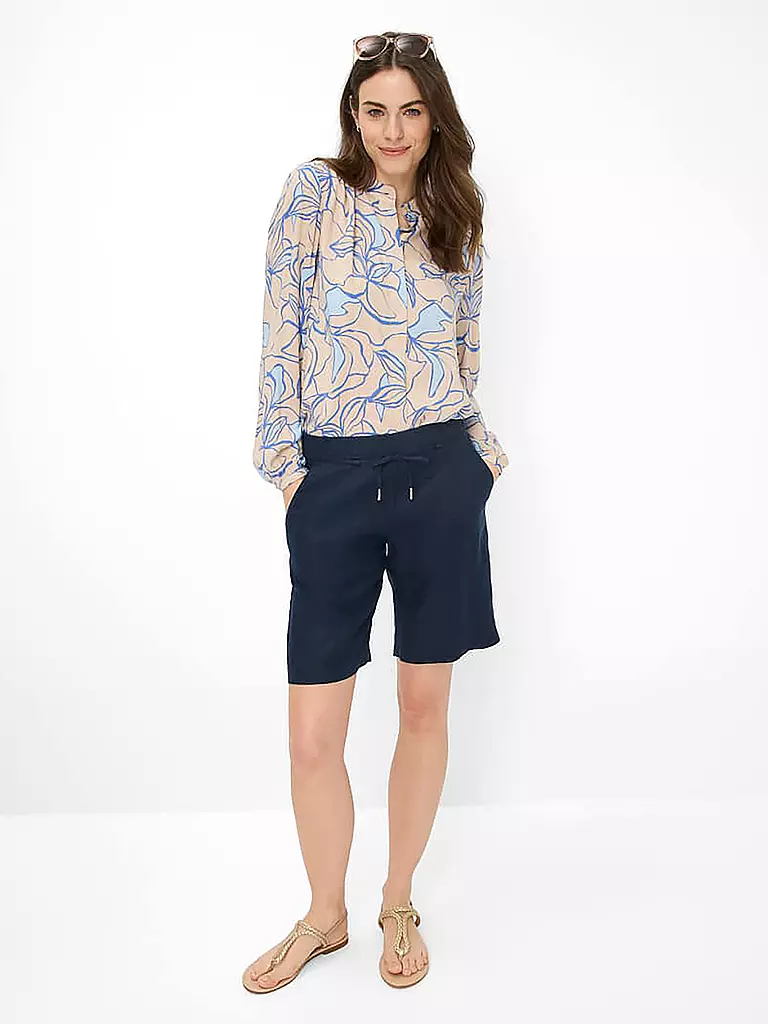 BRAX | Shorts di lino MEL B | Blu scuro