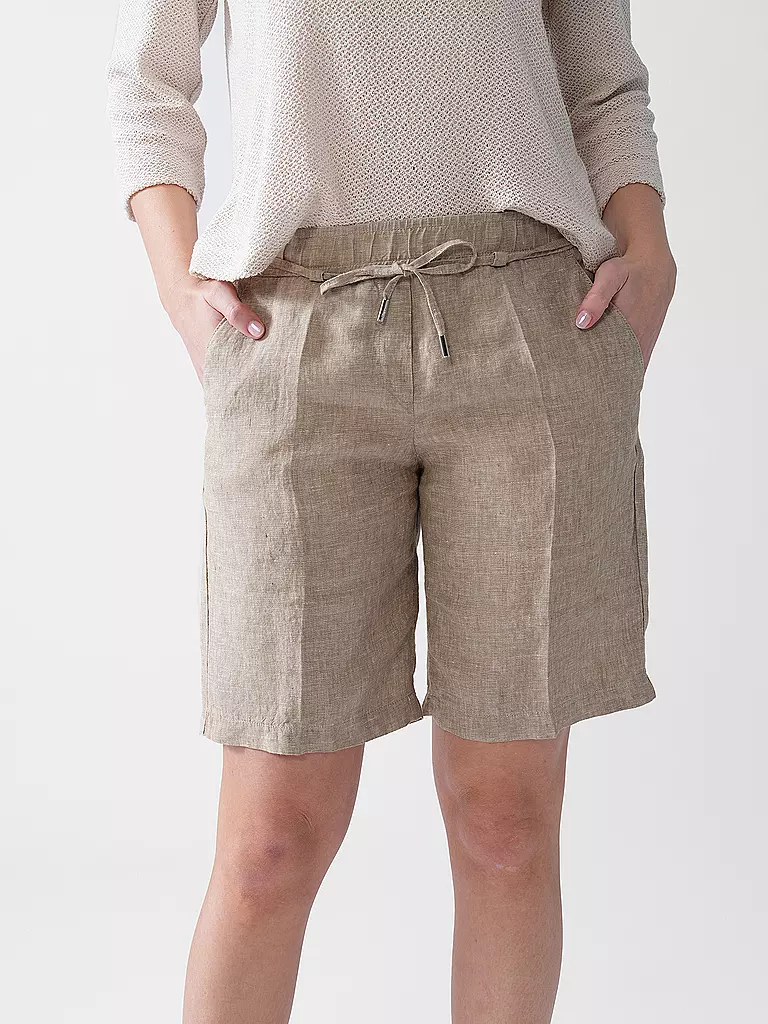 BRAX | Shorts di lino MEL B | Beige